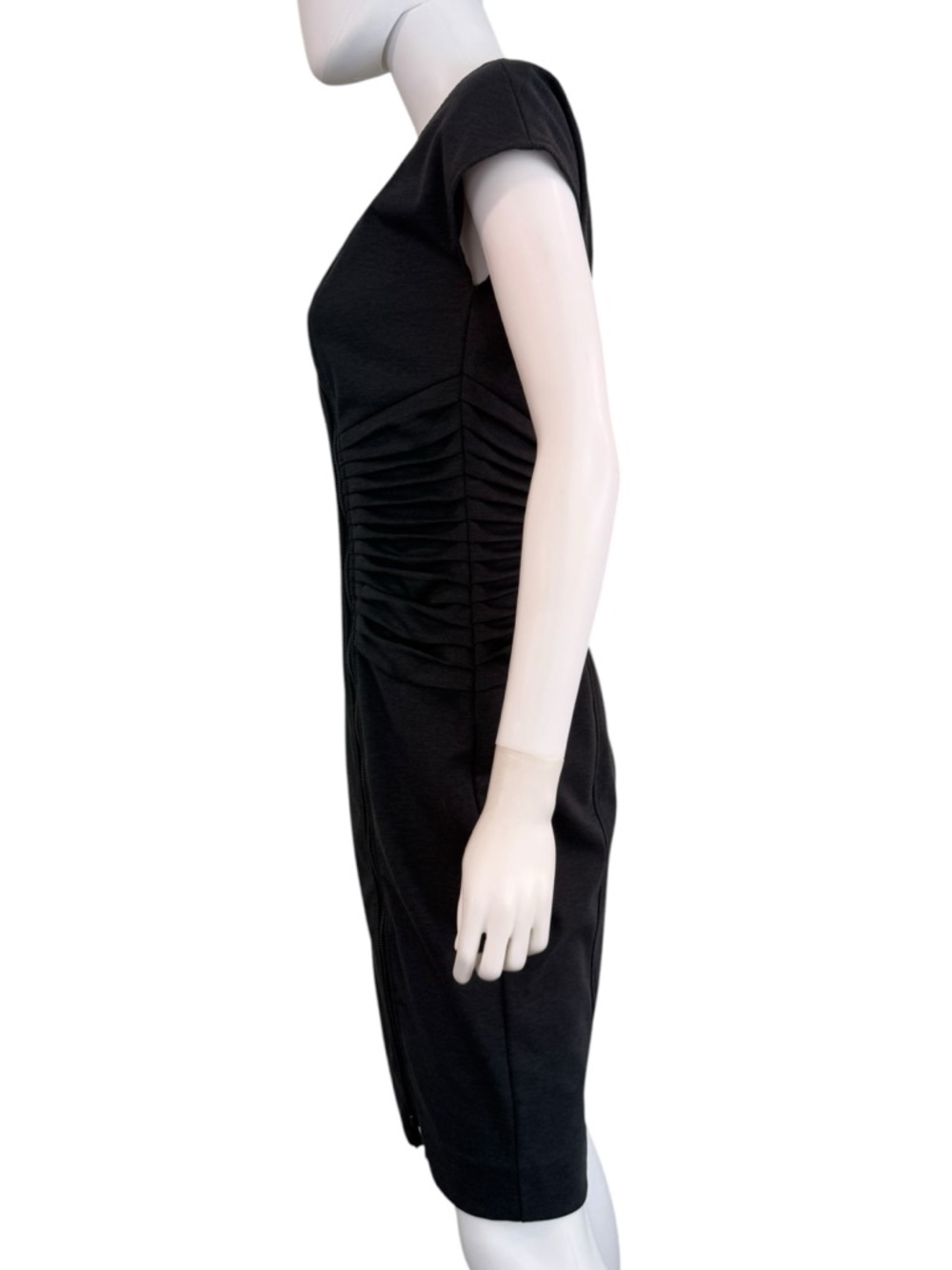 Etcetera Gray Knit Midi Dress Size 4 H0756 - Picture 2 of 11